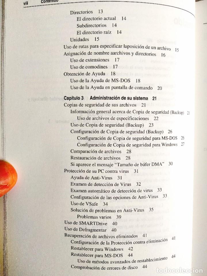 Libros: 1994 - MANUAL MS-DOS OFICIAL - CON N&Uacute;MERO DE LICENCIA ORIGINAL - Foto 3