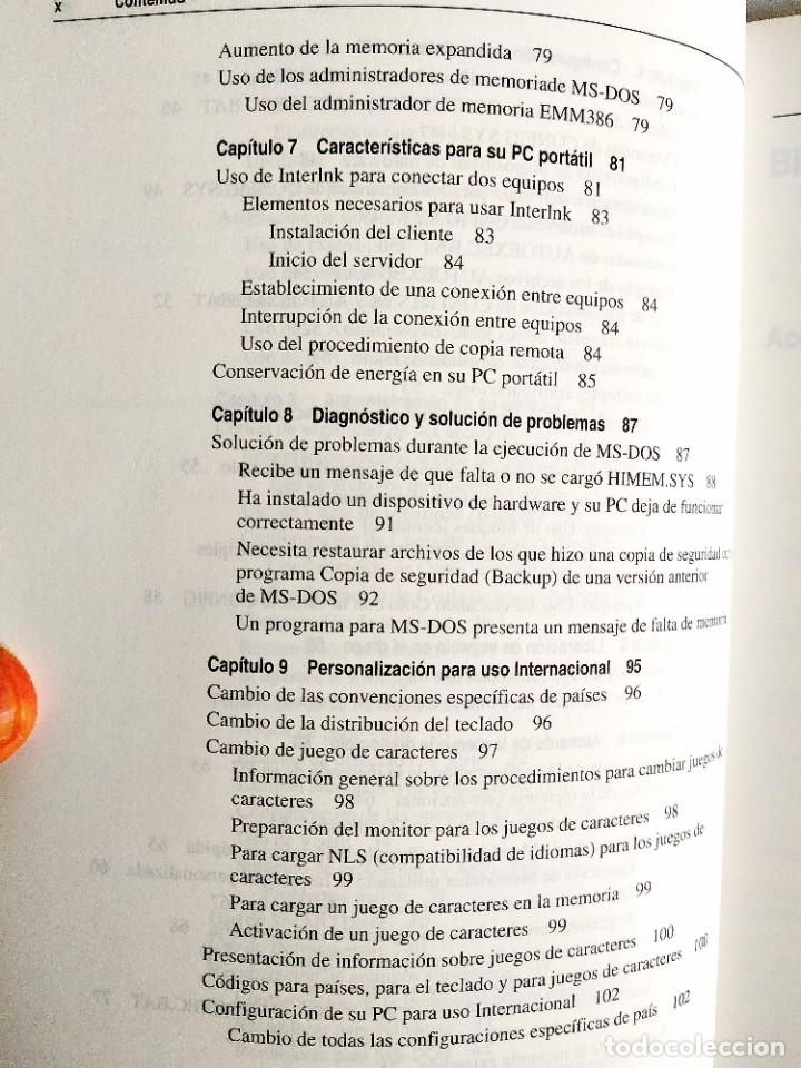 Libros: 1994 - MANUAL MS-DOS OFICIAL - CON N&Uacute;MERO DE LICENCIA ORIGINAL - Foto 5
