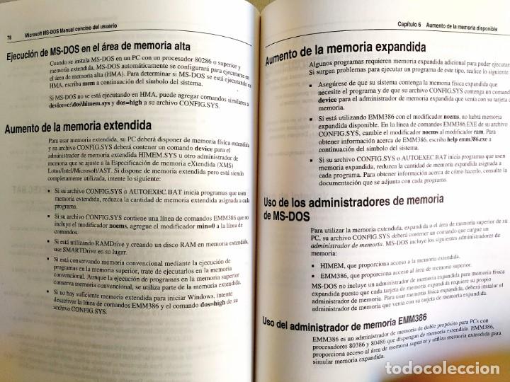 Libros: 1994 - MANUAL MS-DOS OFICIAL - CON N&Uacute;MERO DE LICENCIA ORIGINAL - Foto 8