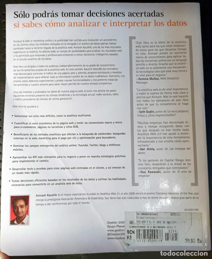 Libros: Libro: Anal&iacute;tica Web 2.0, Avinash Kaushik, 2011 - Foto 3