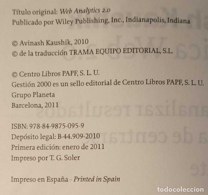 Libros: Libro: Anal&iacute;tica Web 2.0, Avinash Kaushik, 2011 - Foto 4
