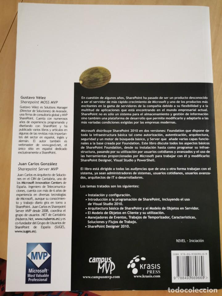 Libros: Programaci&oacute;n en Sharepoint 2010. Gustavo V&eacute;lez y JC Gonz&aacute;lez - Foto 2