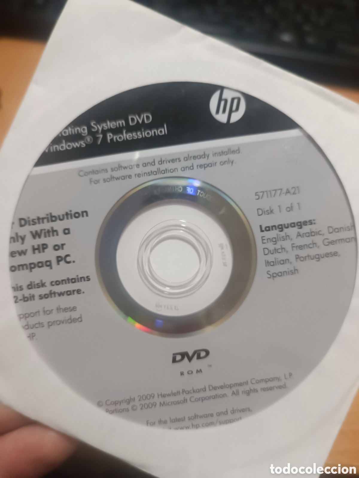 Libros: DVD RECOVERY WINDOWS 7 PROFESIONAL X86 32 BITS PRECINTADO - Foto 3
