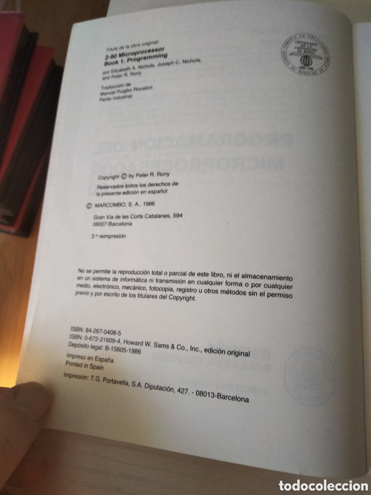 Libros: Programaci&oacute;n del microprocesador Z-80. Marcombo Boixareu editores - Foto 4