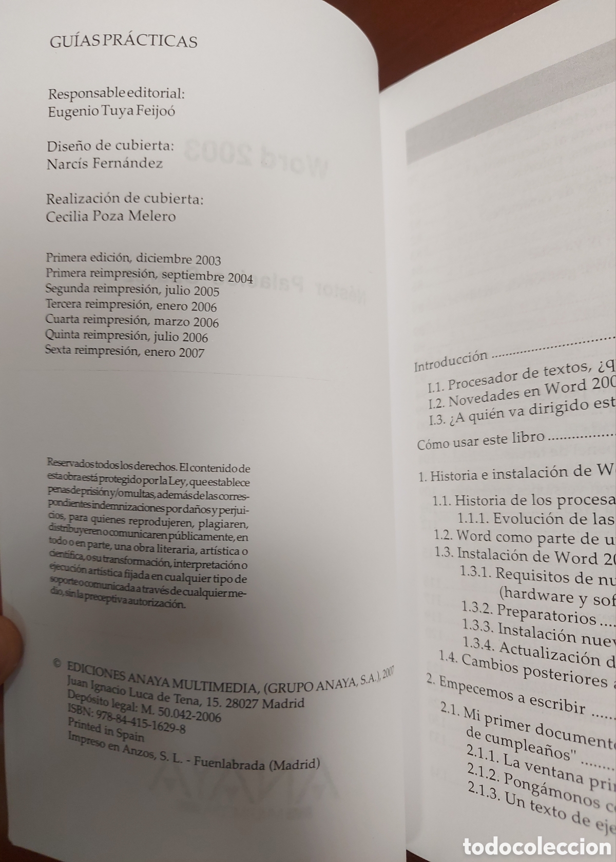 Libros: Word 2003. Gu&iacute;a pr&aacute;ctica para usuarios. Anaya - Foto 4