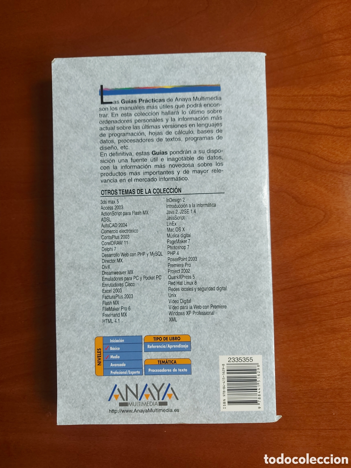 Libros: Word 2003. Gu&iacute;a pr&aacute;ctica para usuarios. Anaya - Foto 2