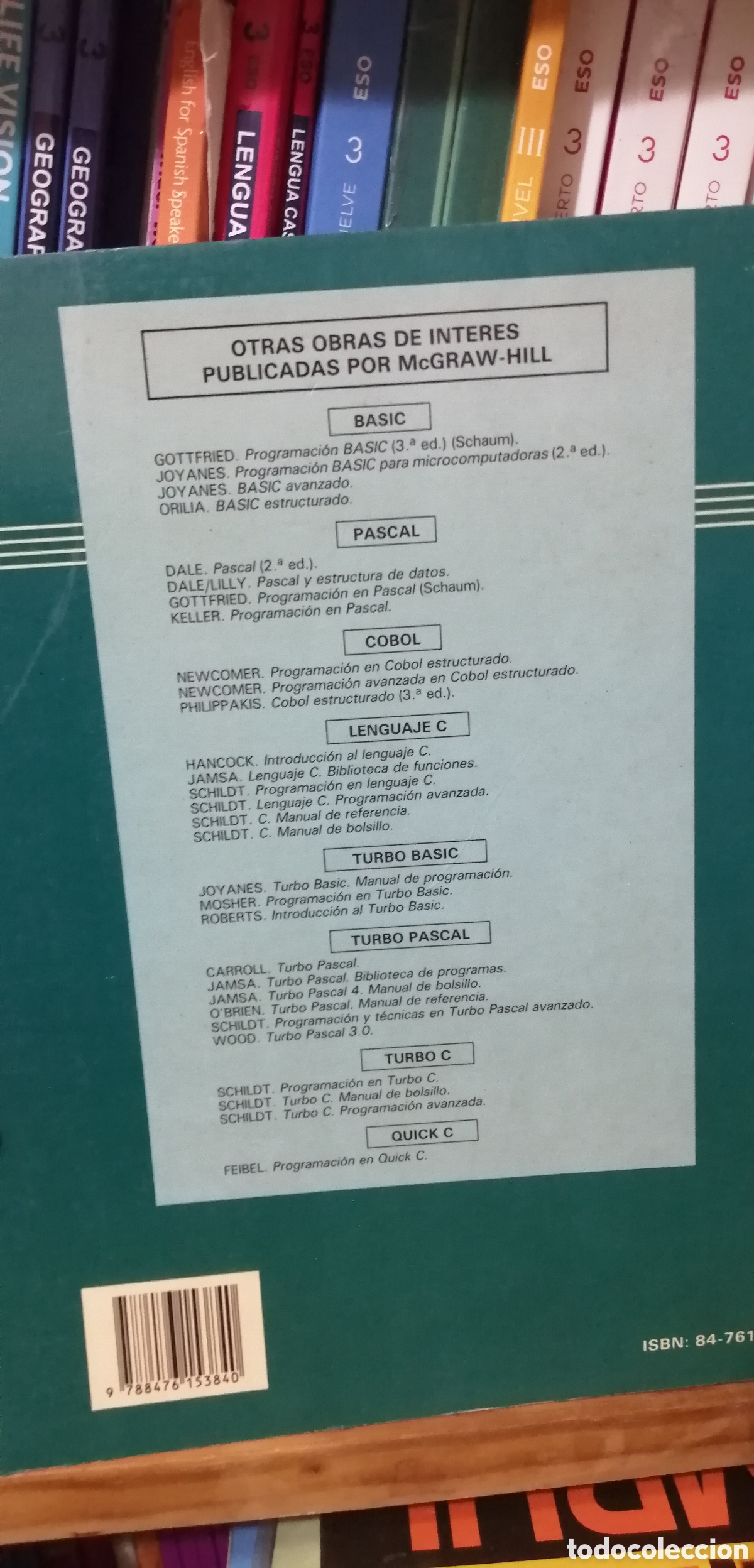 Libros: Programaci&oacute;n en Quick Basic 4.0 /4.5 Lu&iacute;s Jollanes McGraw Hill 1991 - Foto 4