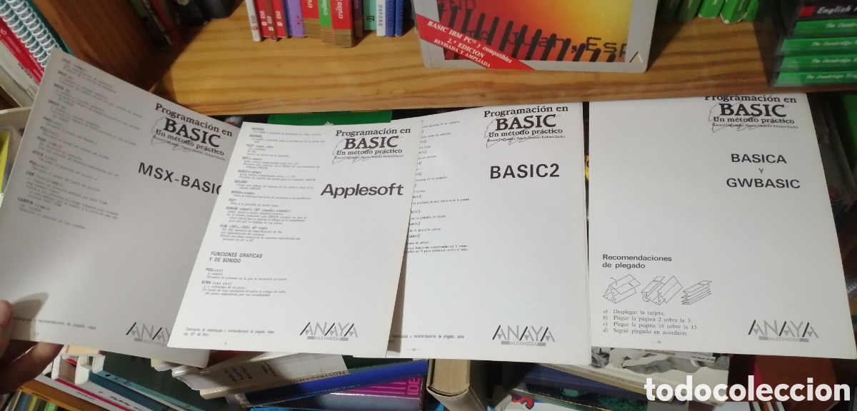 Libros: Programaci&oacute;n en Basic Un m&eacute;todo pr&aacute;ctico Incluye tarjetas de referencia Anaya Multimedia 1987 - Foto 2