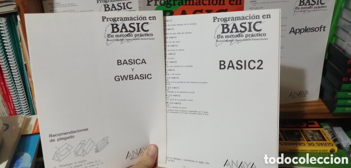 Libros: Programaci&oacute;n en Basic Un m&eacute;todo pr&aacute;ctico Incluye tarjetas de referencia Anaya Multimedia 1987 - Foto 3