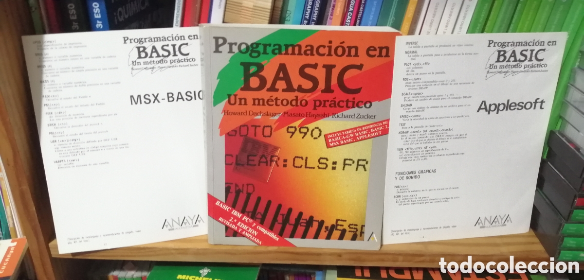 Libros: Programaci&oacute;n en Basic Un m&eacute;todo pr&aacute;ctico Incluye tarjetas de referencia Anaya Multimedia 1987 - Foto 4