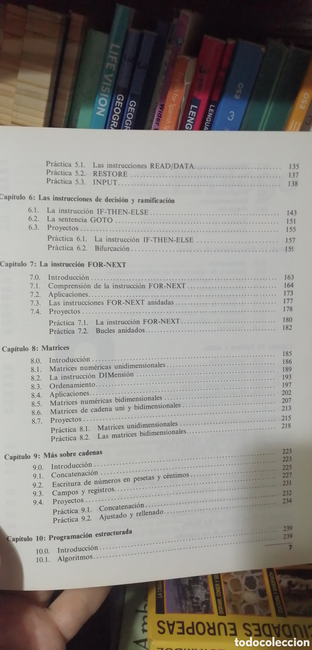 Libros: Programaci&oacute;n en Basic Un m&eacute;todo pr&aacute;ctico Incluye tarjetas de referencia Anaya Multimedia 1987 - Foto 13
