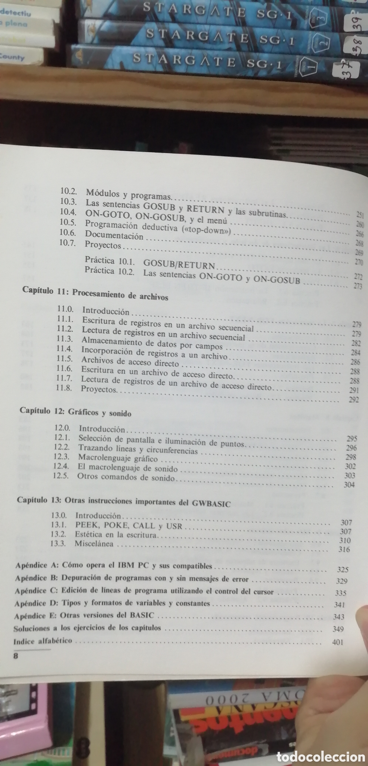 Libros: Programaci&oacute;n en Basic Un m&eacute;todo pr&aacute;ctico Incluye tarjetas de referencia Anaya Multimedia 1987 - Foto 14
