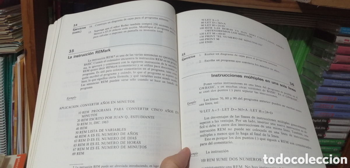 Libros: Programaci&oacute;n en Basic Un m&eacute;todo pr&aacute;ctico Incluye tarjetas de referencia Anaya Multimedia 1987 - Foto 18