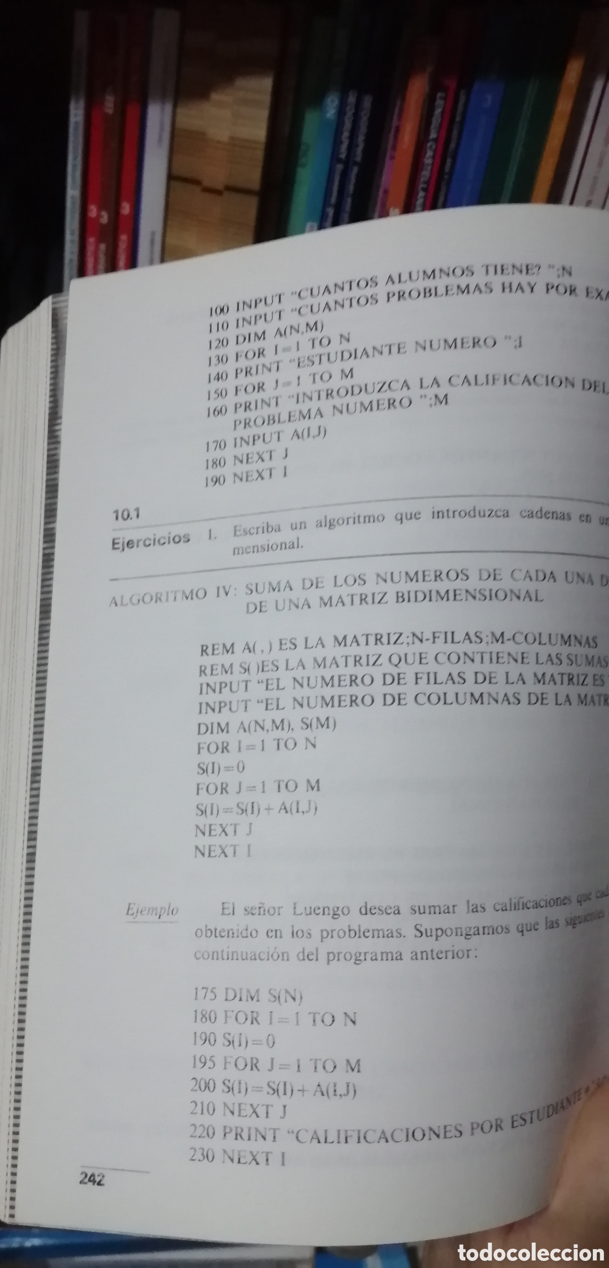 Libros: Programaci&oacute;n en Basic Un m&eacute;todo pr&aacute;ctico Incluye tarjetas de referencia Anaya Multimedia 1987 - Foto 24