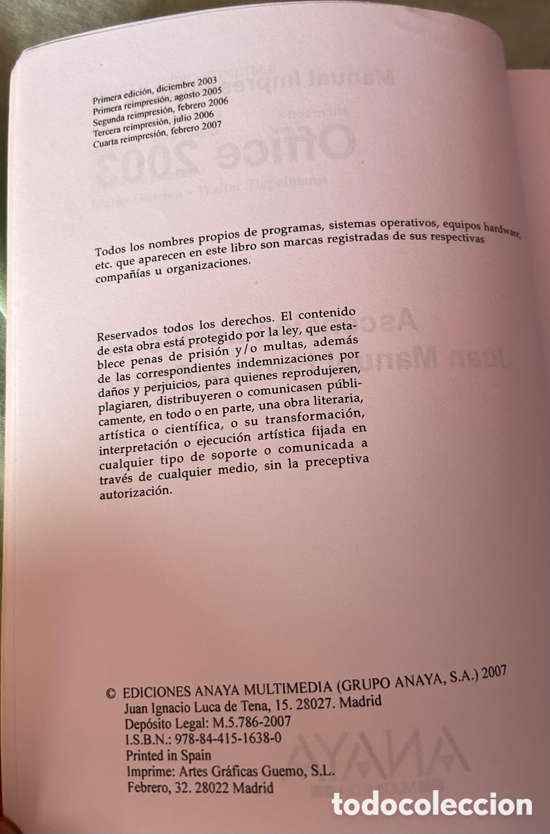 Libros: MANUAL IMPRESCINDIBLE, MICROSOFT OFFICE 2003 - Foto 3