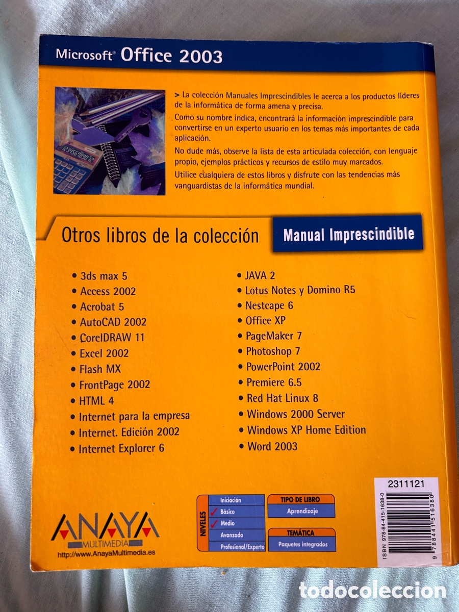 Libros: MANUAL IMPRESCINDIBLE, MICROSOFT OFFICE 2003 - Foto 5