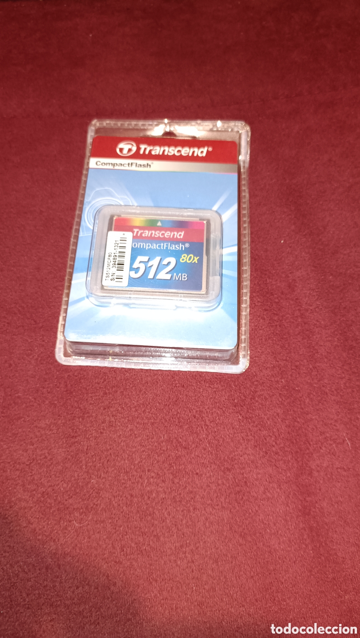 Libros: Tarjeta memoria Compact Flash Transcend 512 MB sin abrir. - Foto 1
