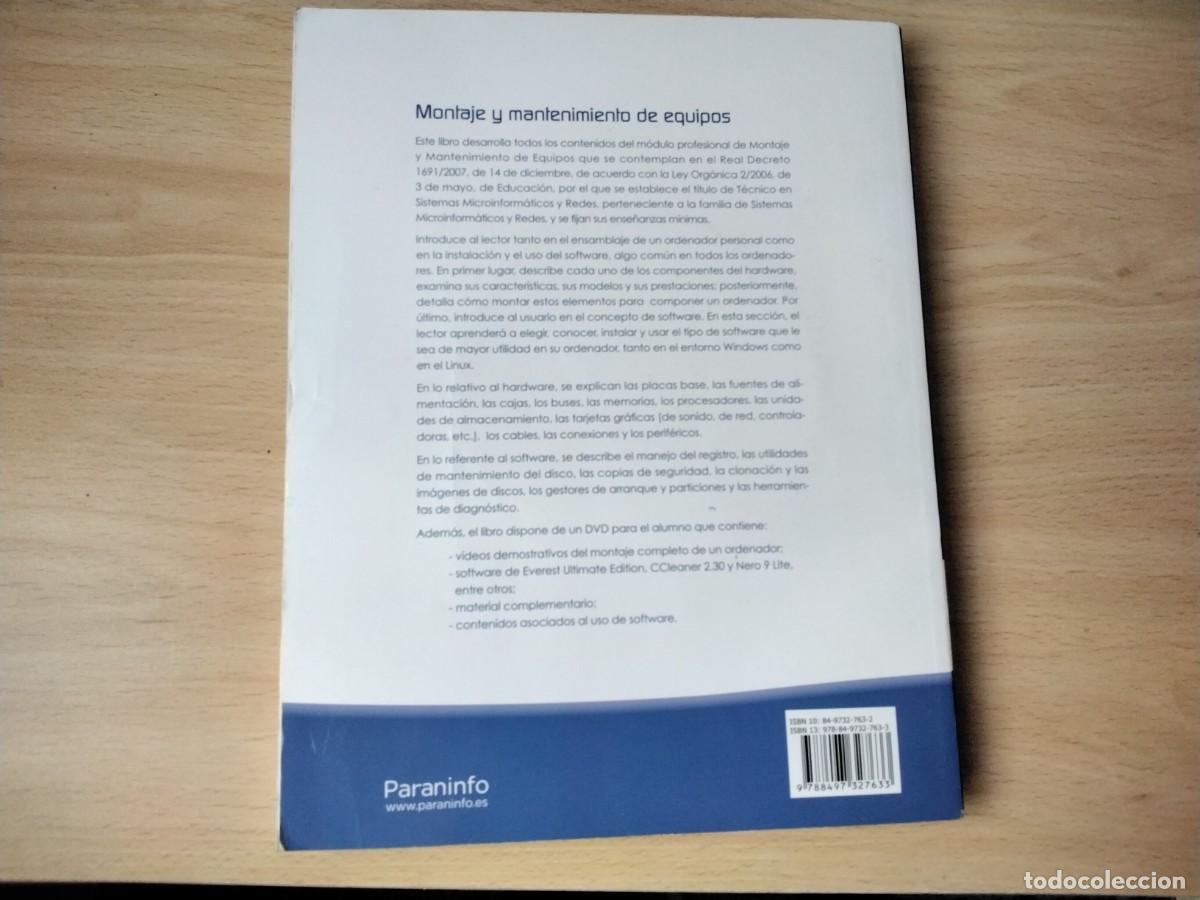 Libros: MONTAGE y MANTENIMIENTO DE EQUIPOS - Foto 2