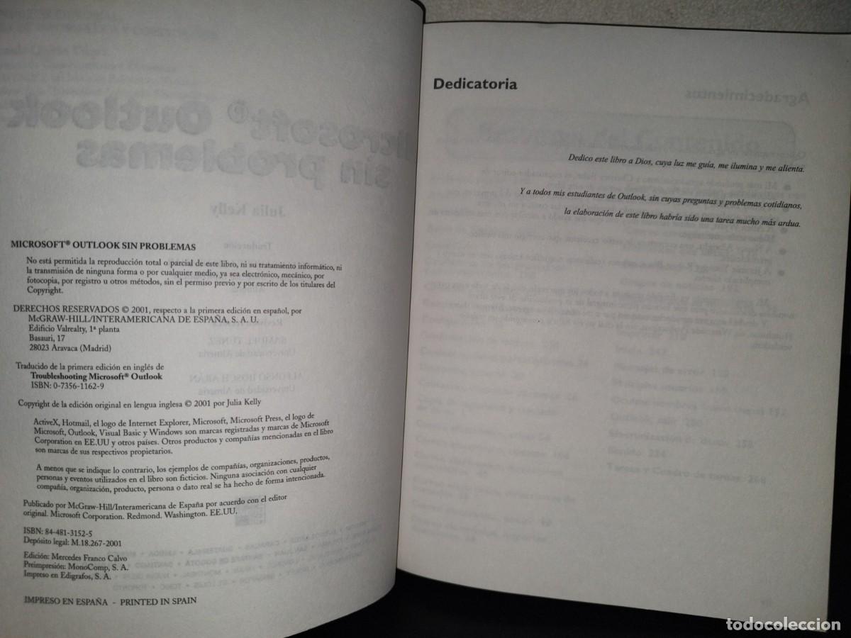 Libros: 204- MICROSOFT OUTLOOK SIN PROBLEMAS - MCGRAW-HILL / INTERAMERICANA - 2001 - Foto 6