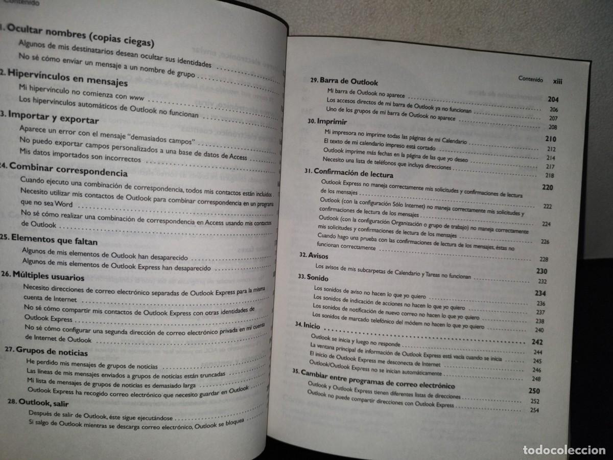 Libros: 204- MICROSOFT OUTLOOK SIN PROBLEMAS - MCGRAW-HILL / INTERAMERICANA - 2001 - Foto 9