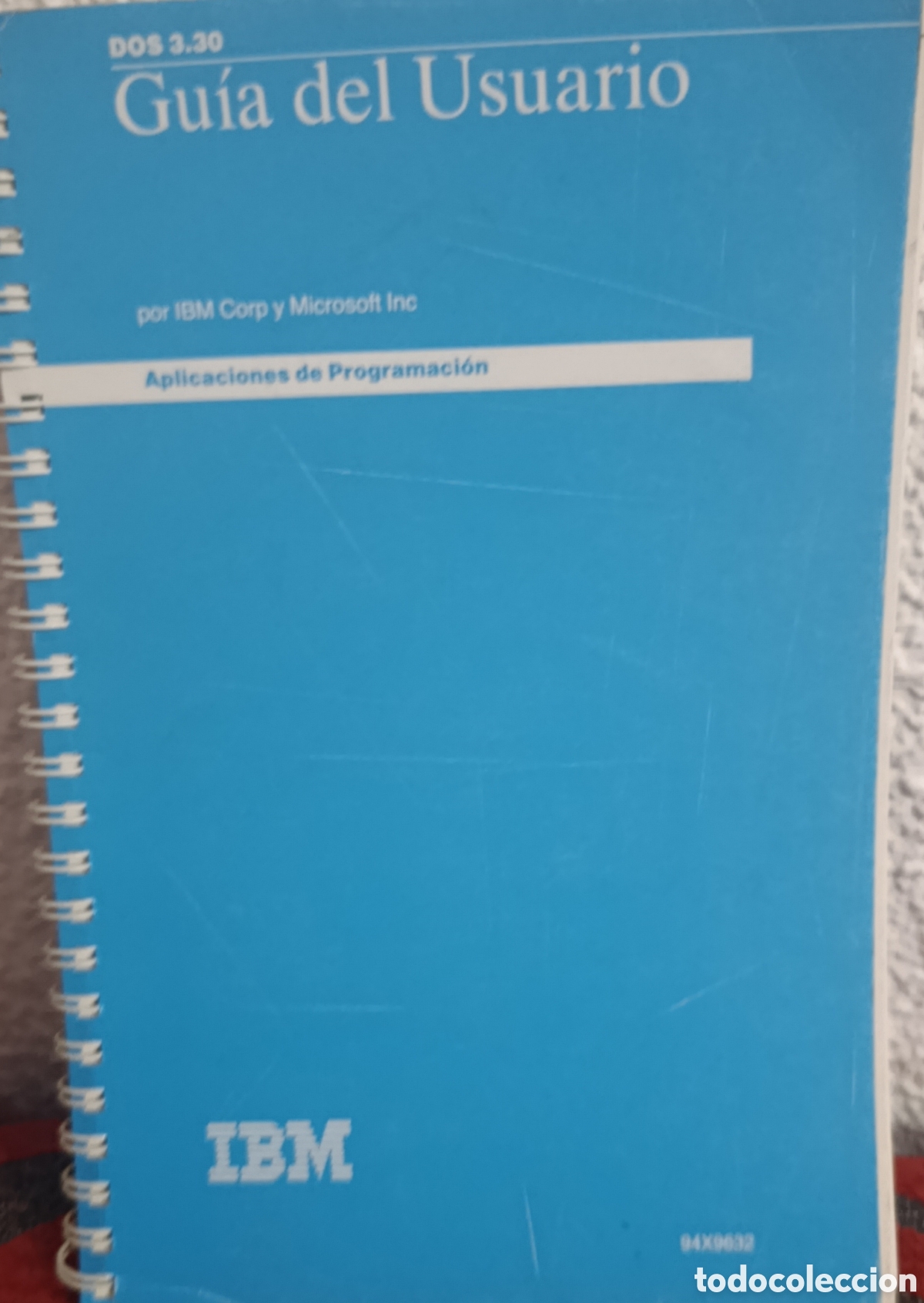 Libros: Lote 2 Manuales Originales IBM DOS 3.30 (Gu&iacute;a de Usuario + Consulta)