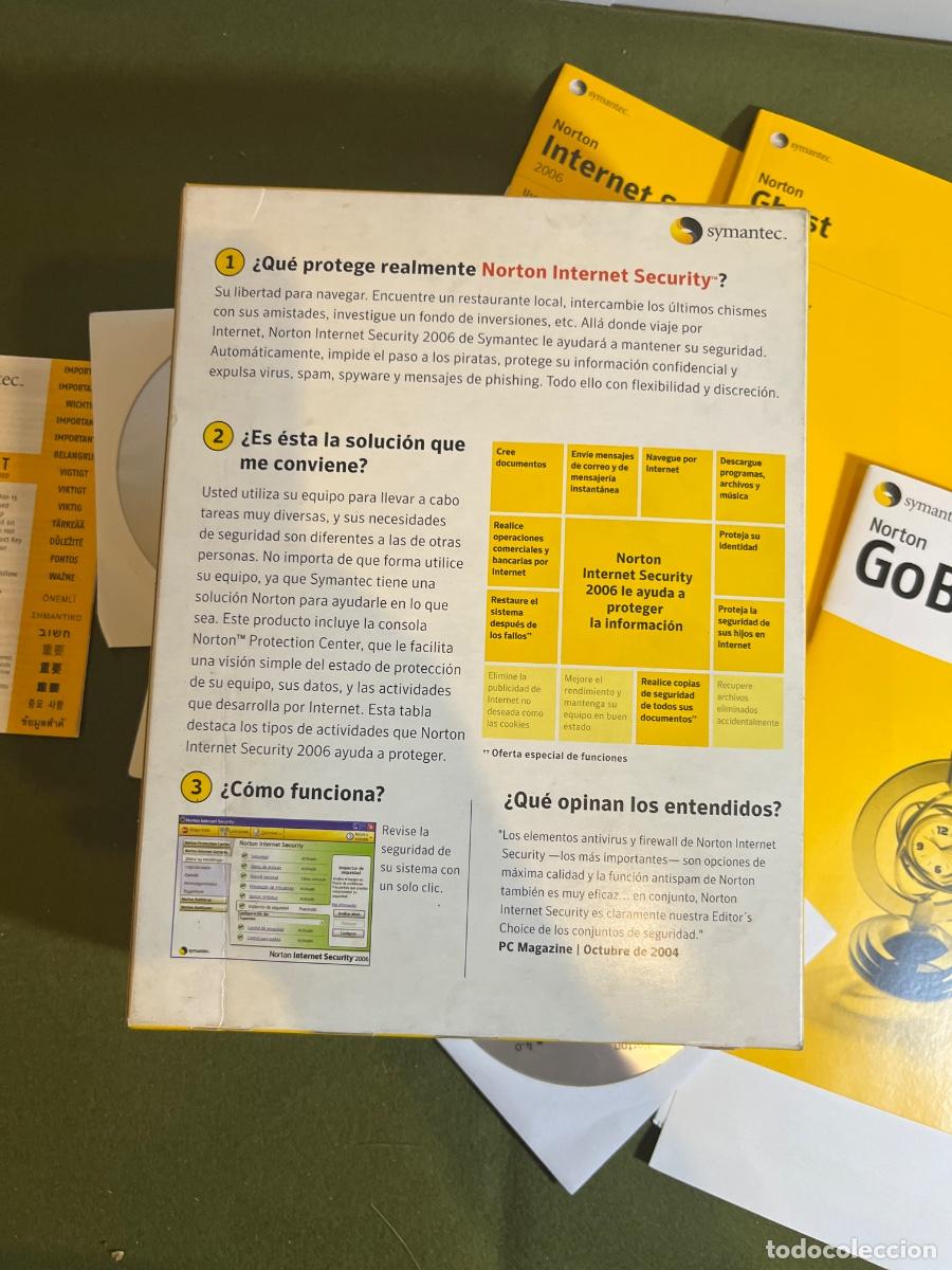 Libros: Software original Symantec Norton Internet Security 2006 Big Box con Norton Ghost 10.0 y GoBack 4.0 - Foto 3