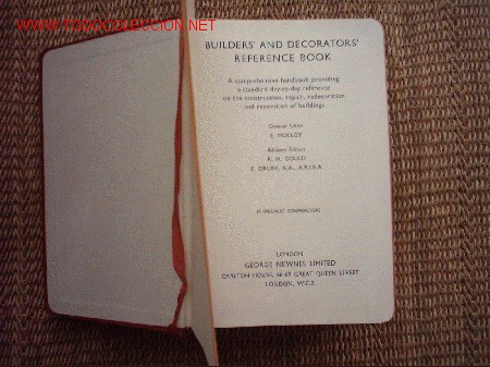 Libros: BUILDERS AND DECORATORS  REFERENCE BOOK. 15 SPECIALIST CONTRIBUTORS. - Foto 3