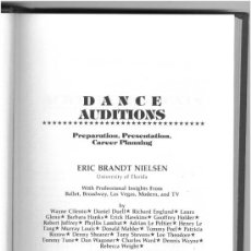 Libros: ERIC BRANDT NIELSEN: DANCE AUDITIONS - DANZA - AUDICIONES