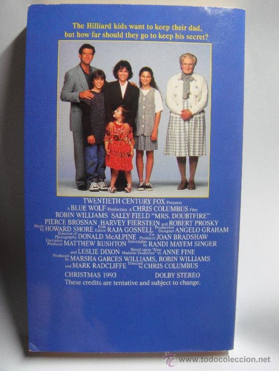 Libros: LIBRO DE LA PEL&Iacute;CULA MRS. DOUBTFIRE. LIBRO EN INGL&Eacute;S. 1993. ANNE FINE. ROBIN WILLIAMS - Foto 2