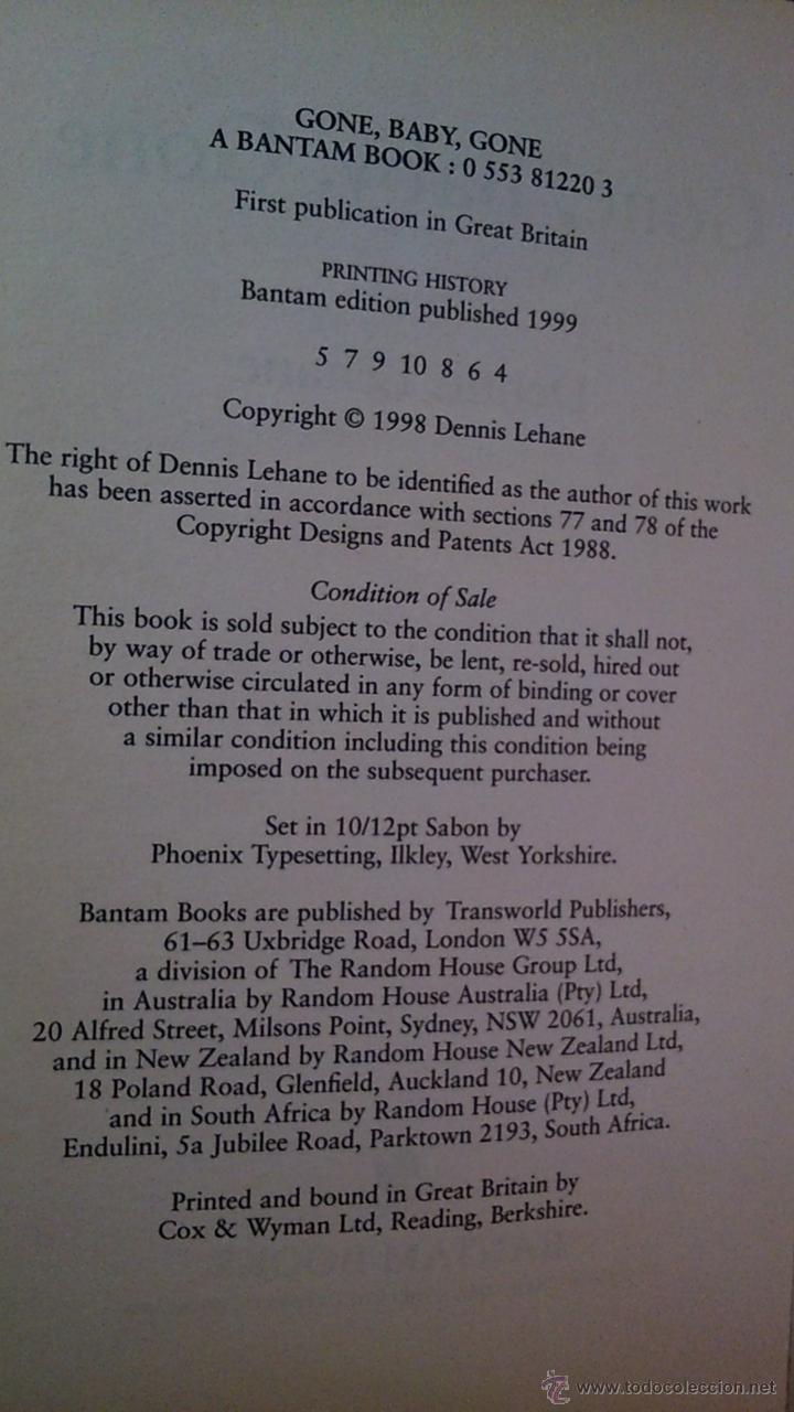 Libros: Gone, baby. gone. By Dennis Lehane - Foto 3