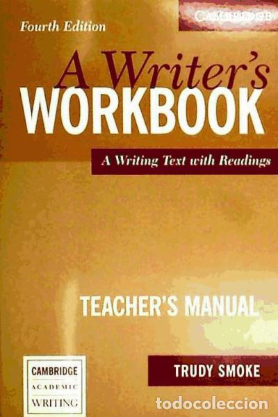 Libros: A Writers Workbook Teachers Manual - Smoke, Trudy - Foto 1