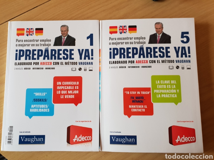Libros: &iexcl;Prep&aacute;rese ya! M&eacute;todo Vaughan. Libro 1 y 5. - Foto 1