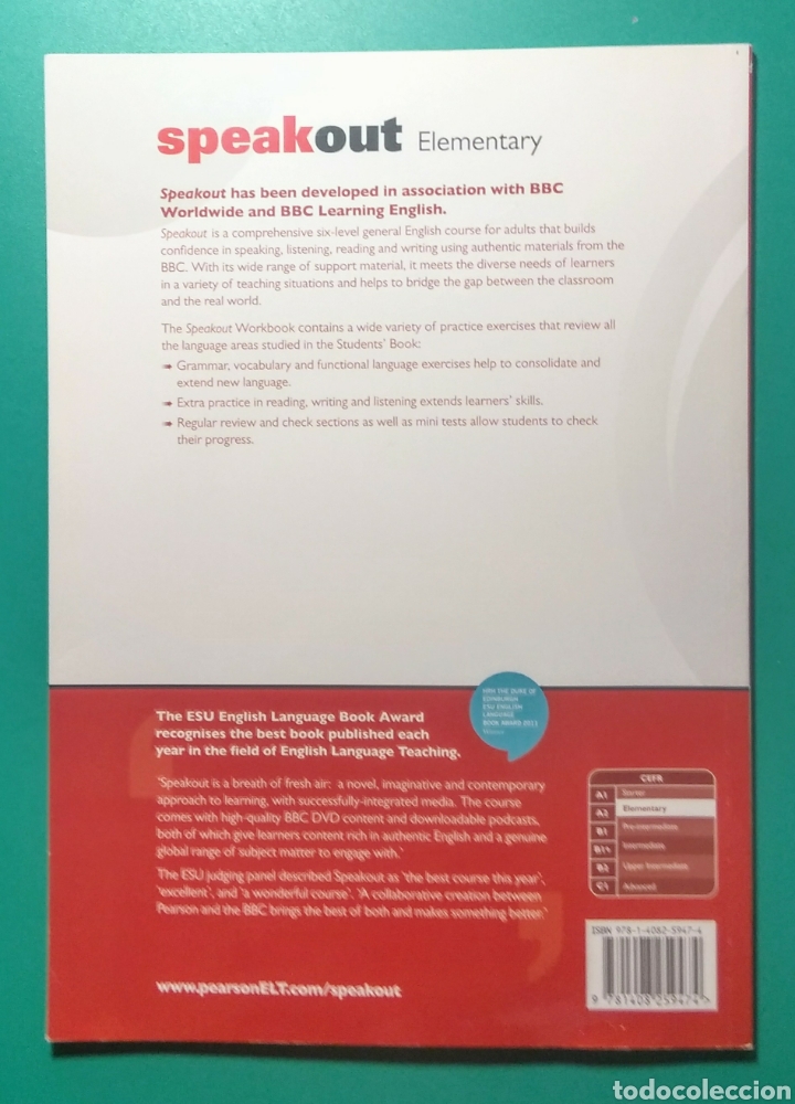 Libros: Speak out. Elementary Workbook. Pearson. BBC. - Foto 2
