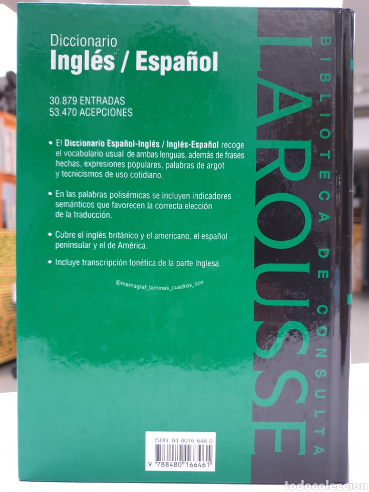 Libros: DICCIONARIO INGL&Eacute;S/ESPA&Ntilde;OL - Foto 2