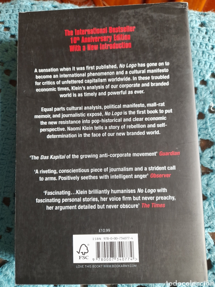 Libros: No Logo. Naomi Klein. Novela en ingl&eacute;s - Foto 2