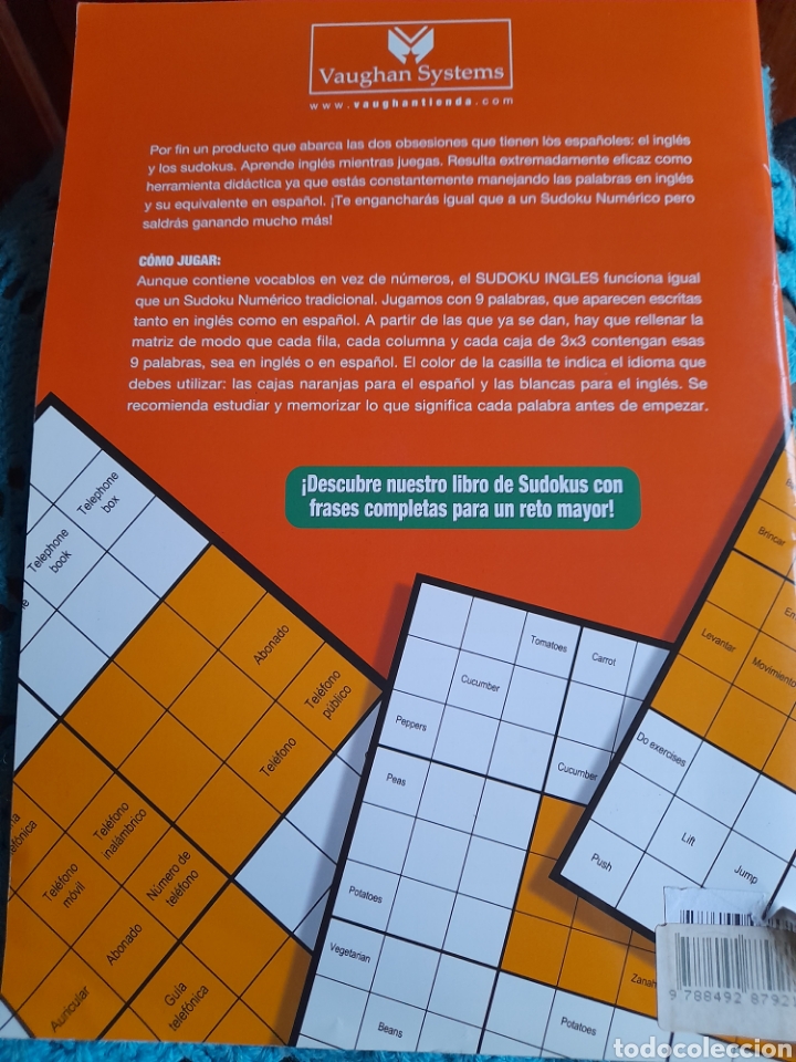 Libros: Sudoku ingl&eacute;s. Vocabulary - Foto 2