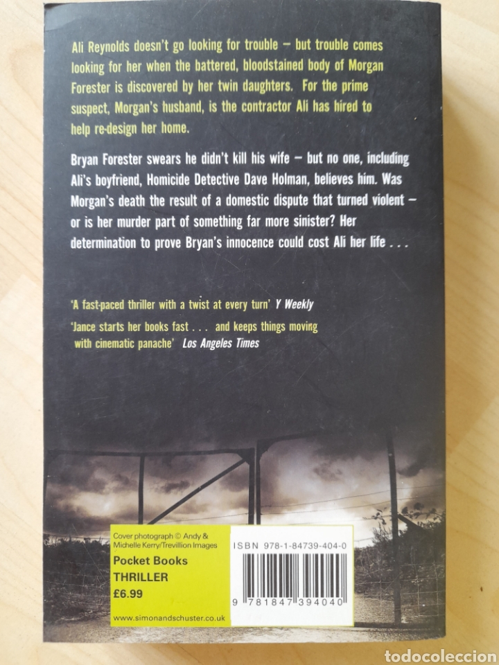 Libros: Cruel intent. J.A. Jance - Foto 2