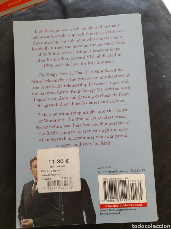 Libros: The kings speech. Mark Longue - Foto 2
