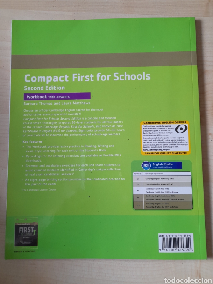 Libros: Comoact First for schools , workbook with answers - Foto 2