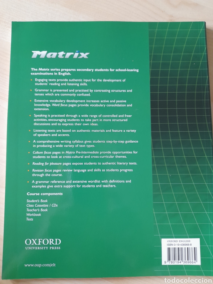Libros: Matrix Pre Intermediate. Students book - Foto 2