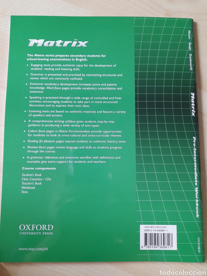 Libros: Matrix pre intermediate. Workbook - Foto 2