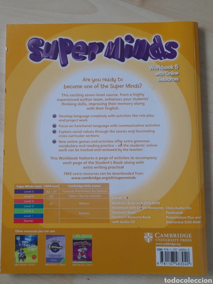 Libros: Super Minds 5 workbook. Ingl&eacute;s Primaria - Foto 2