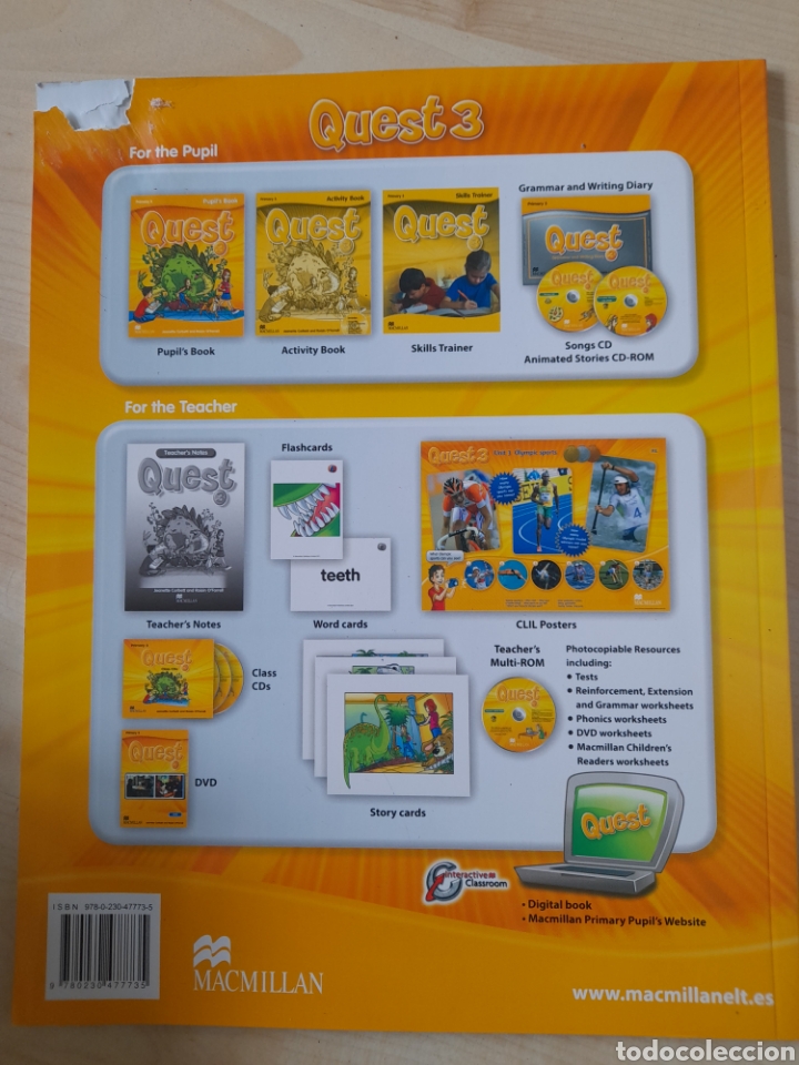 Libros: Quest 3 Pupils book. Ingl&eacute;s Primaria - Foto 2