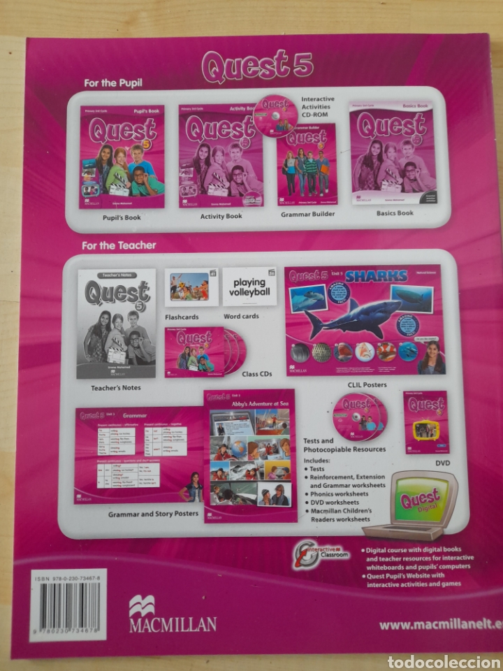 Libros: Quest 5 . Pupils book. Ingl&eacute;s Primaria - Foto 2
