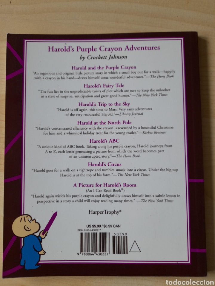 Libros: Harold and the purple crayon. Crocket Johnson - Foto 2