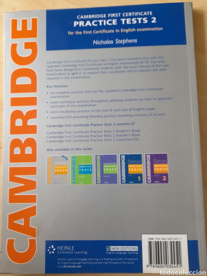 Libros: Cambridge First Certificate Practice test 2 - Foto 2