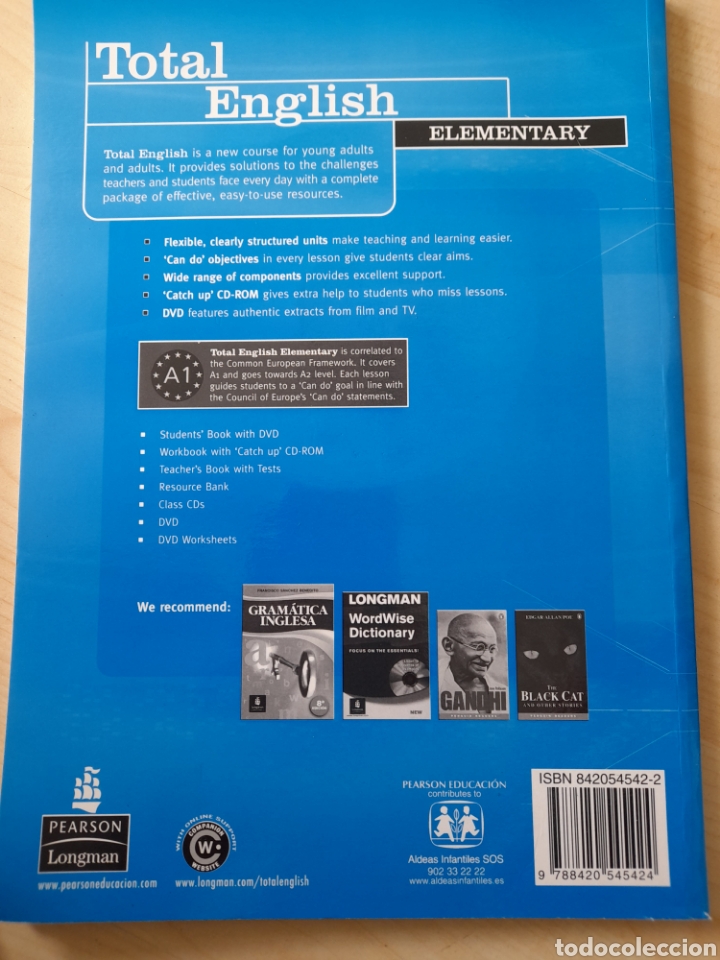 Libros: Total English Elementary. Students book y workbook - Foto 3