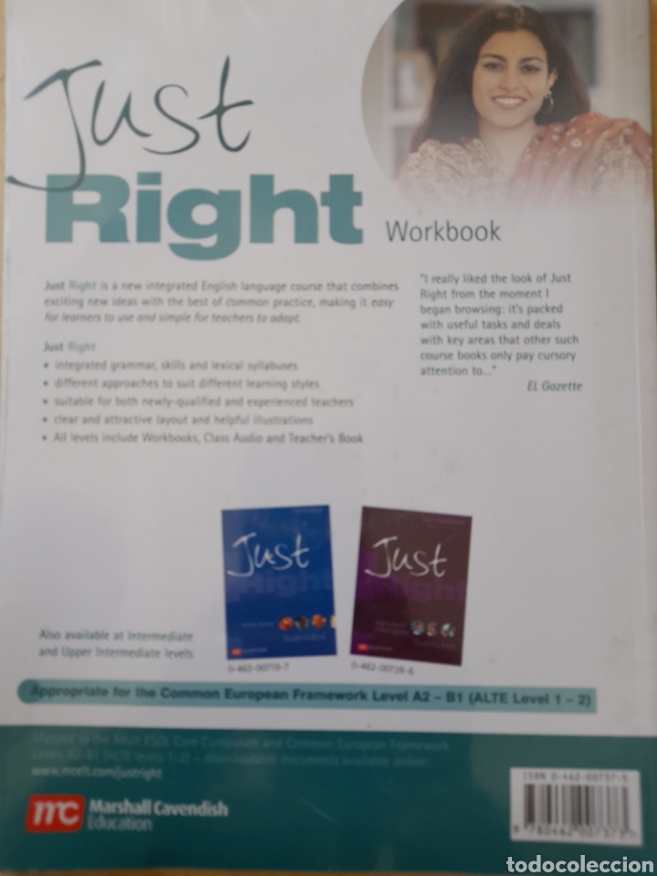 Libros: Just Right Pre Intermediate. Students book &Workbook con soluciones - Foto 4