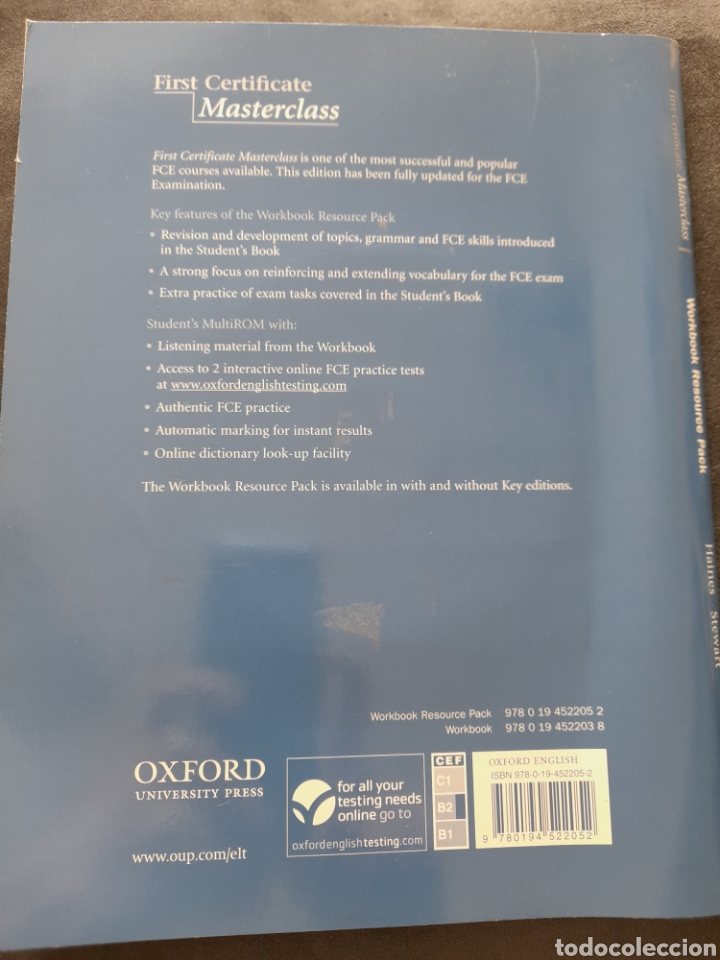 Libros: First certificate Masterclass workbook - Foto 2