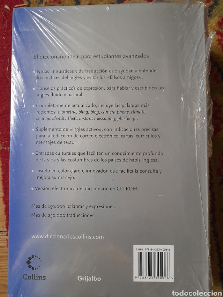 Libros: Collins Master. Diccionario ingl&eacute;s espa&ntilde;ol. Biling&uuml;e - Foto 2